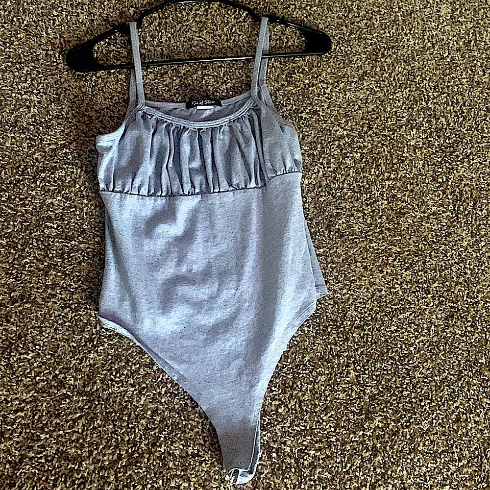 grey medium bodysuit